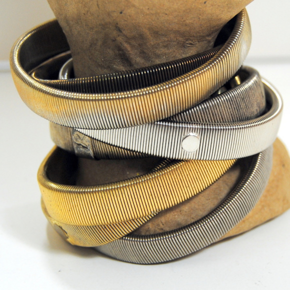 Seven Scrunchy Flexible Bangle Bundle - Picture 2 of 6